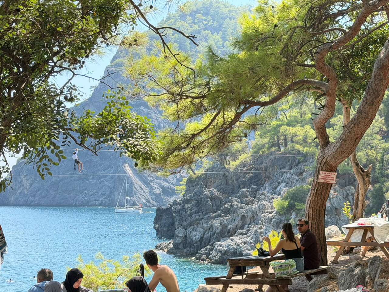 Muğla’nın Saklı Cennetine Akın: 38 Dereceye Rağmen Aşı Koyu Doldu Taştı 2